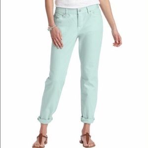 NWOT Loft Mint Green Boyfriend Jeans Size 26/2